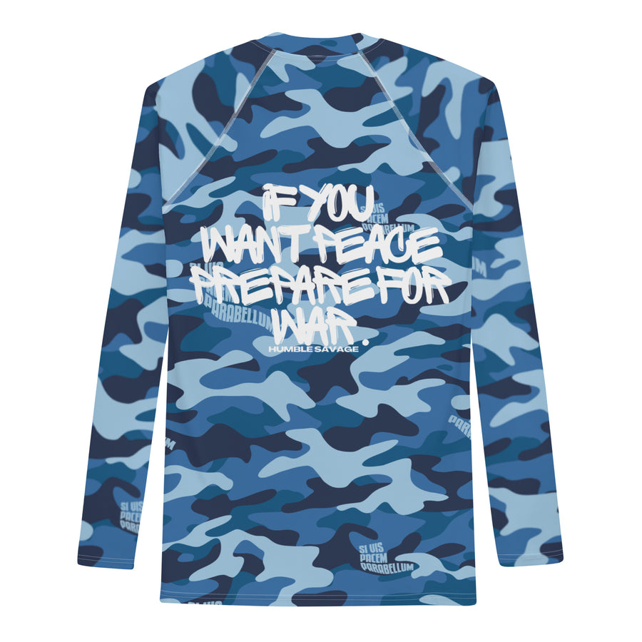 Humble Training Ranked Rashguard V2(Blue Camo)