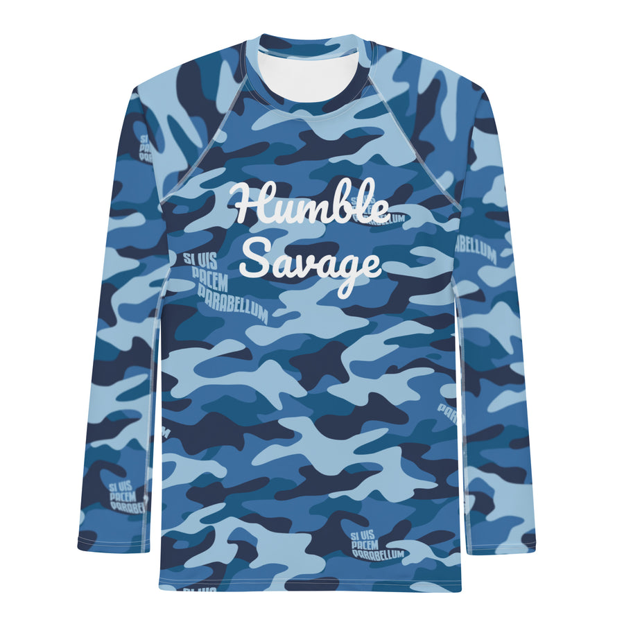 Humble Training Ranked Rashguard V2(Blue Camo)